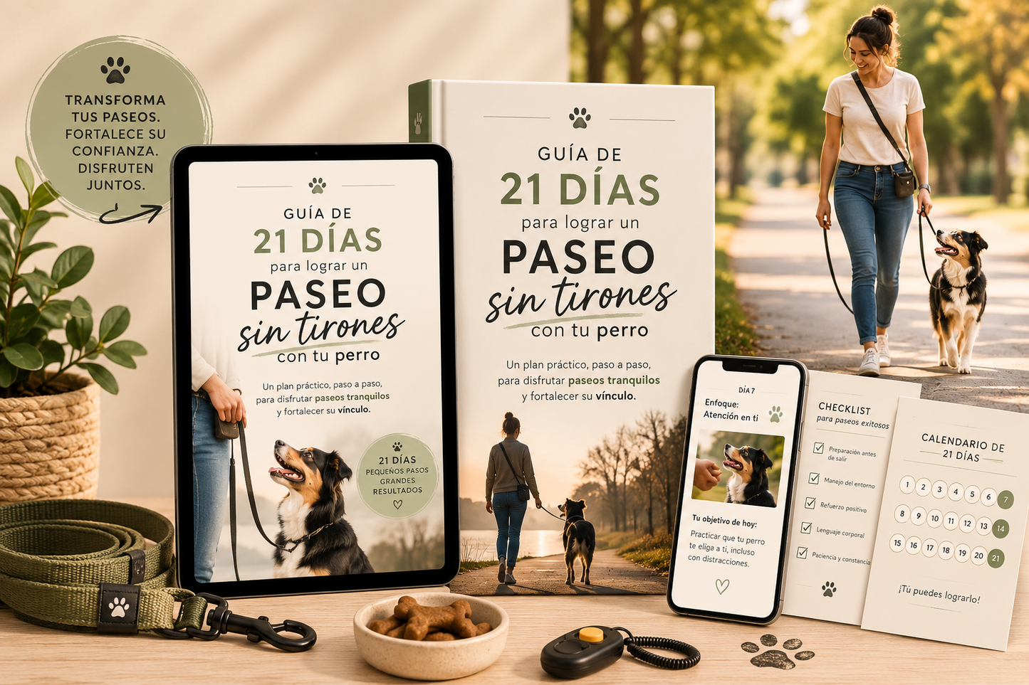 Ebook: El Método de 21 Días para un Paseo Relajado con tu Perro